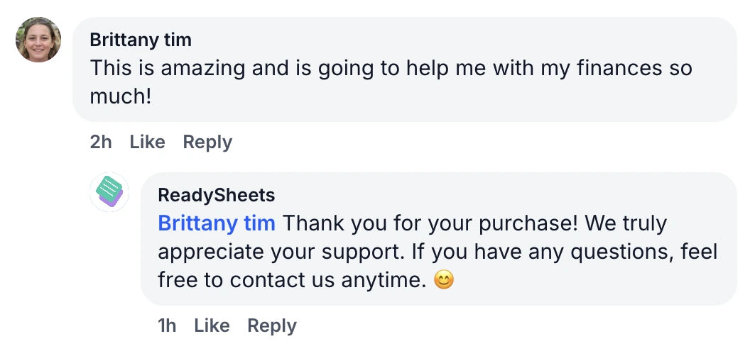 Customer review screenshot