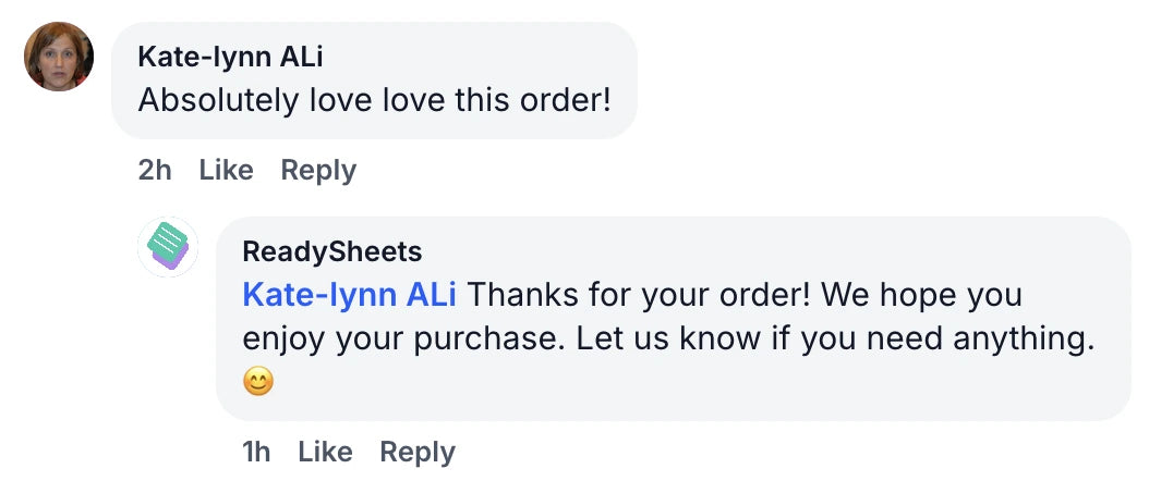 Customer review screenshot