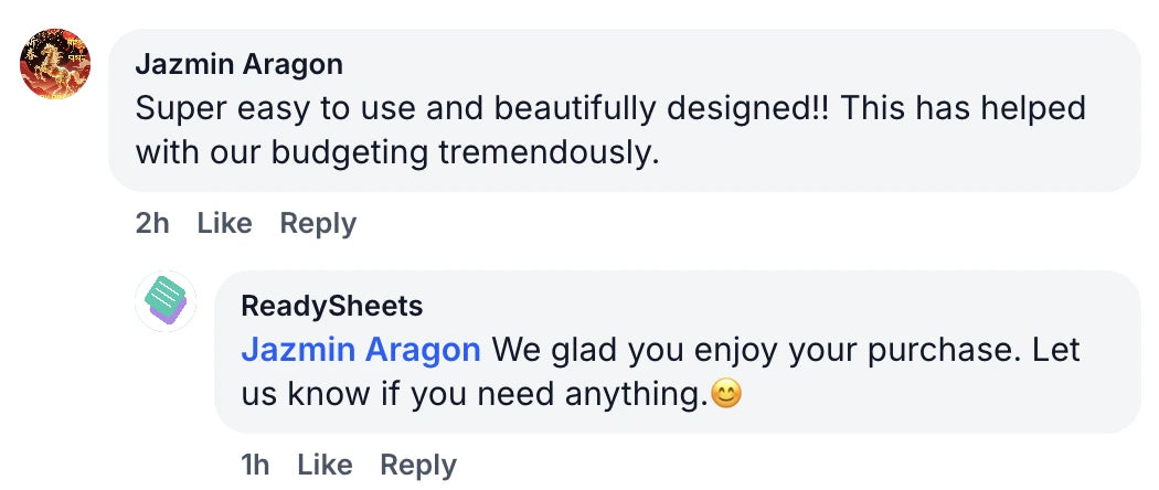 Customer review screenshot